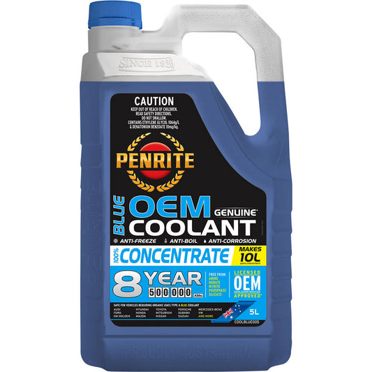 Penrite Blue Long Life Anti Freeze / Anti Boil Concentrate Coolant - 5L