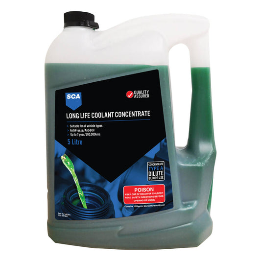 SCA Long Life Green Coolant Concentrate 5 Litre