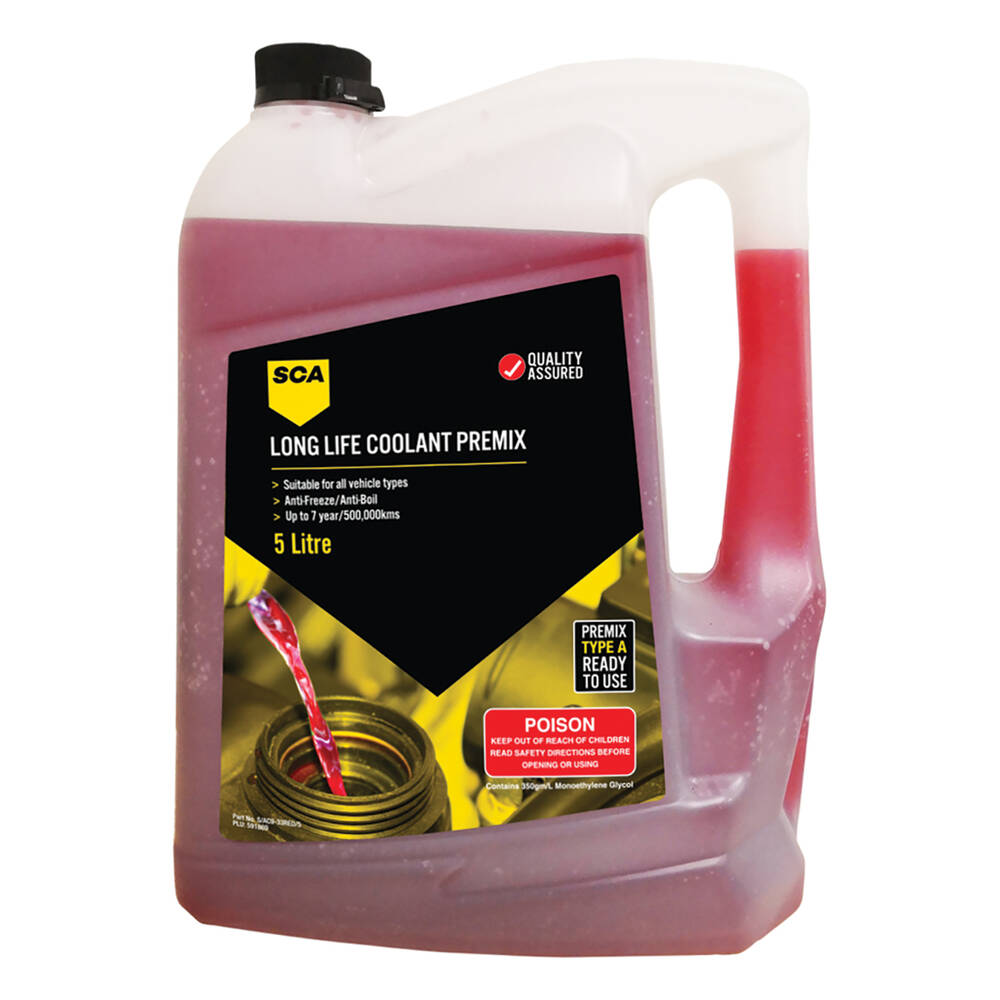 SCA Long Life Red Coolant Premix 5 Litre